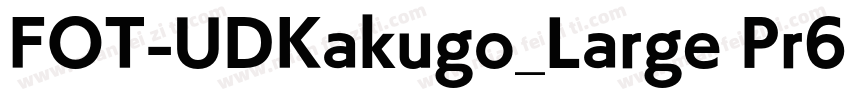 FOT-UDKakugo_Large Pr6N B字体转换